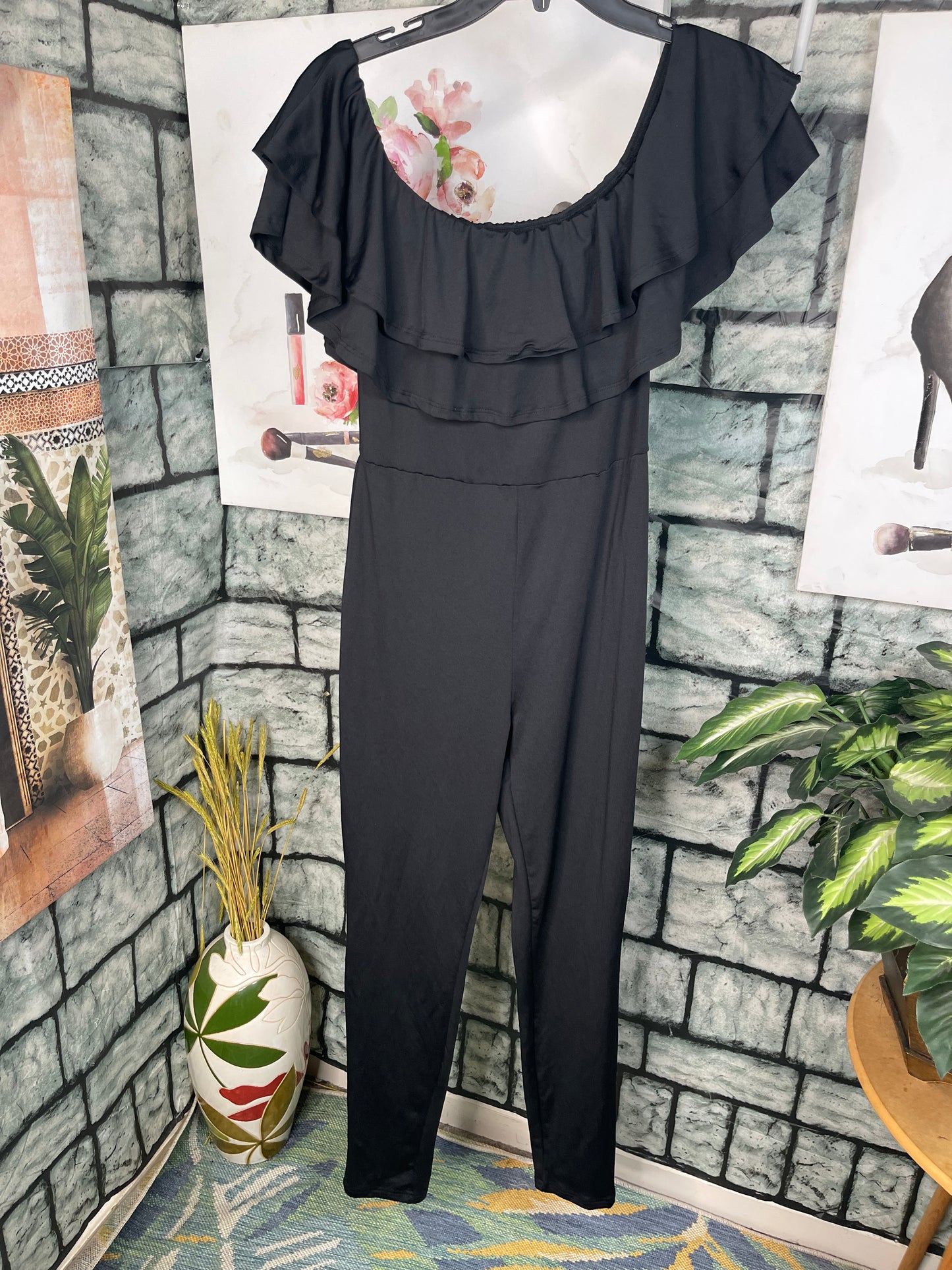 Shein Black Jumpsuit Women sz Medium
