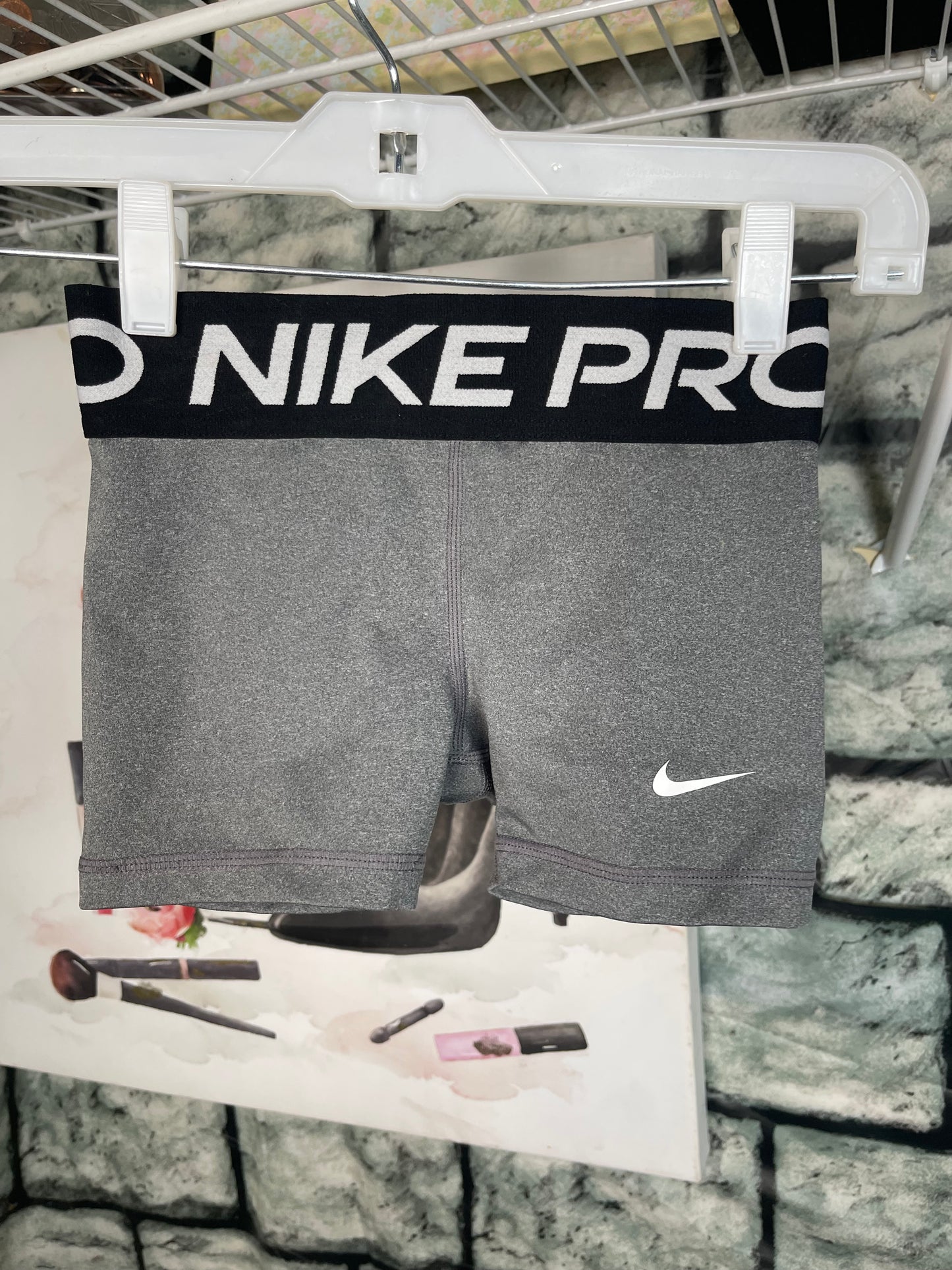 Nike Gray Tights Shorts Girls sz XS