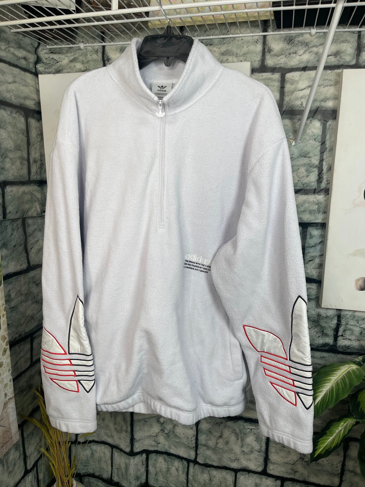 Adidas Gray Pullover Men sz Large