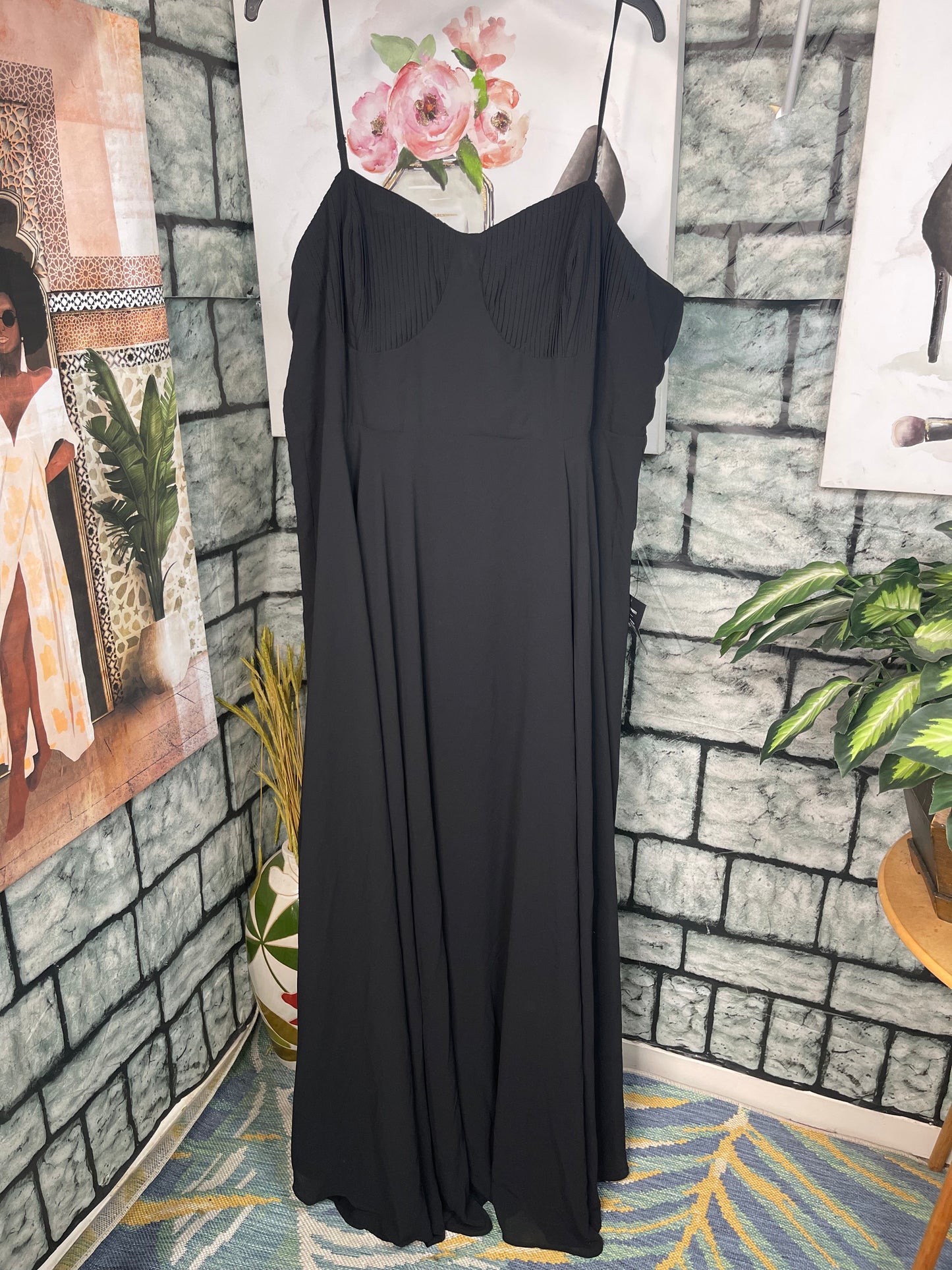 NEW Lulus Black Dress Women sz 2XL