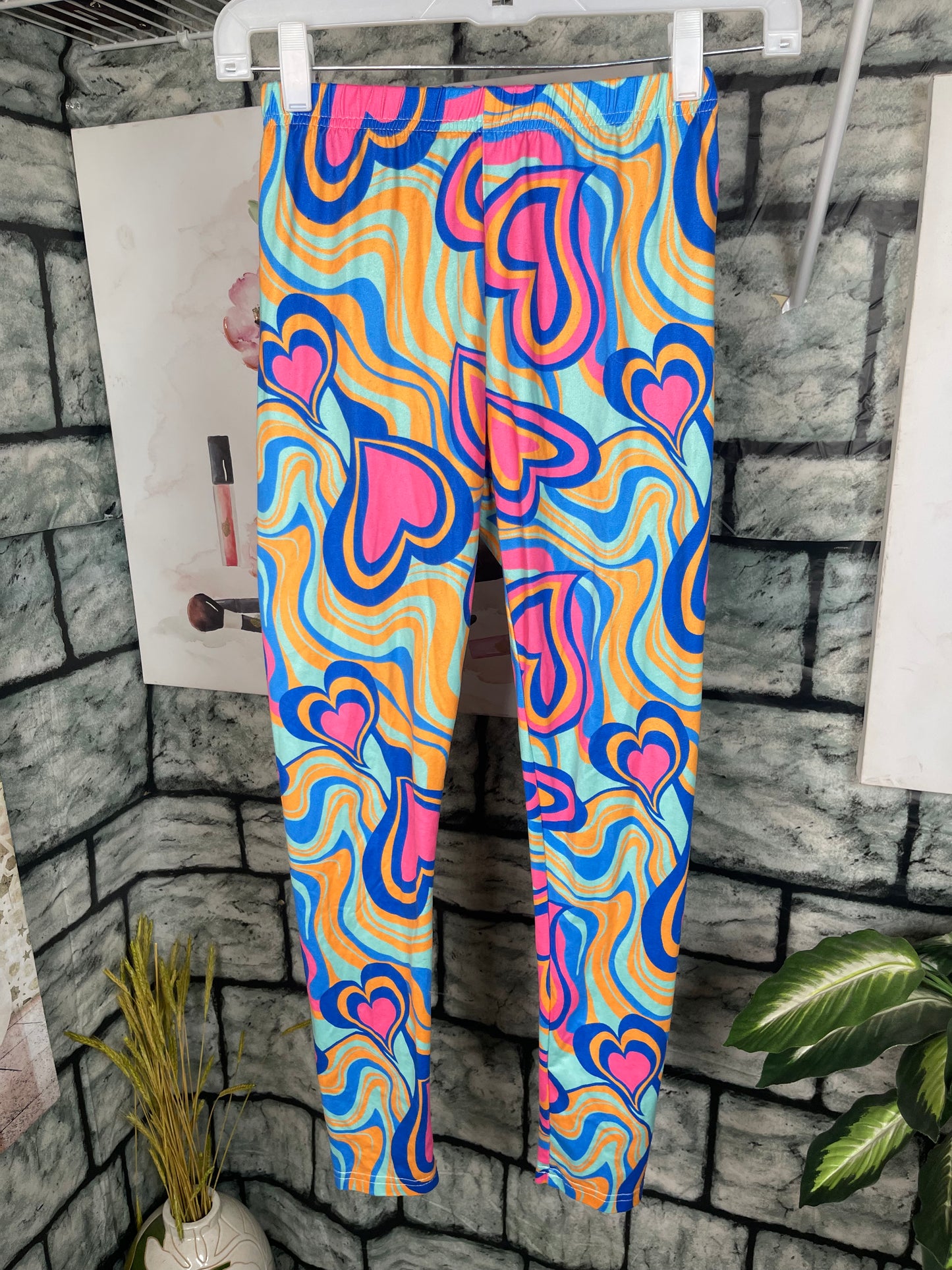 Shein Colorful Tights Girls sz 11Y