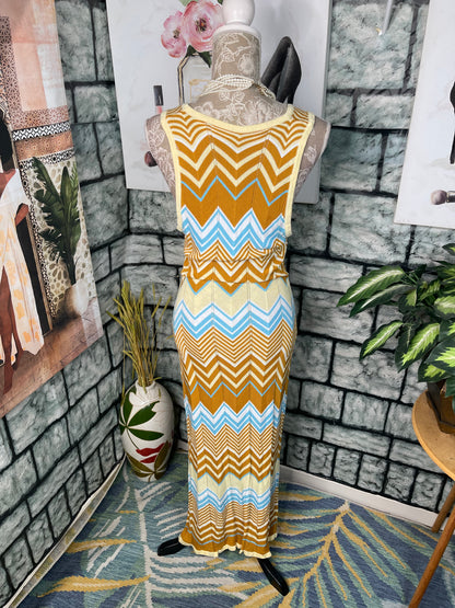 Shein Tan Yellow Dress Women sz 3XL