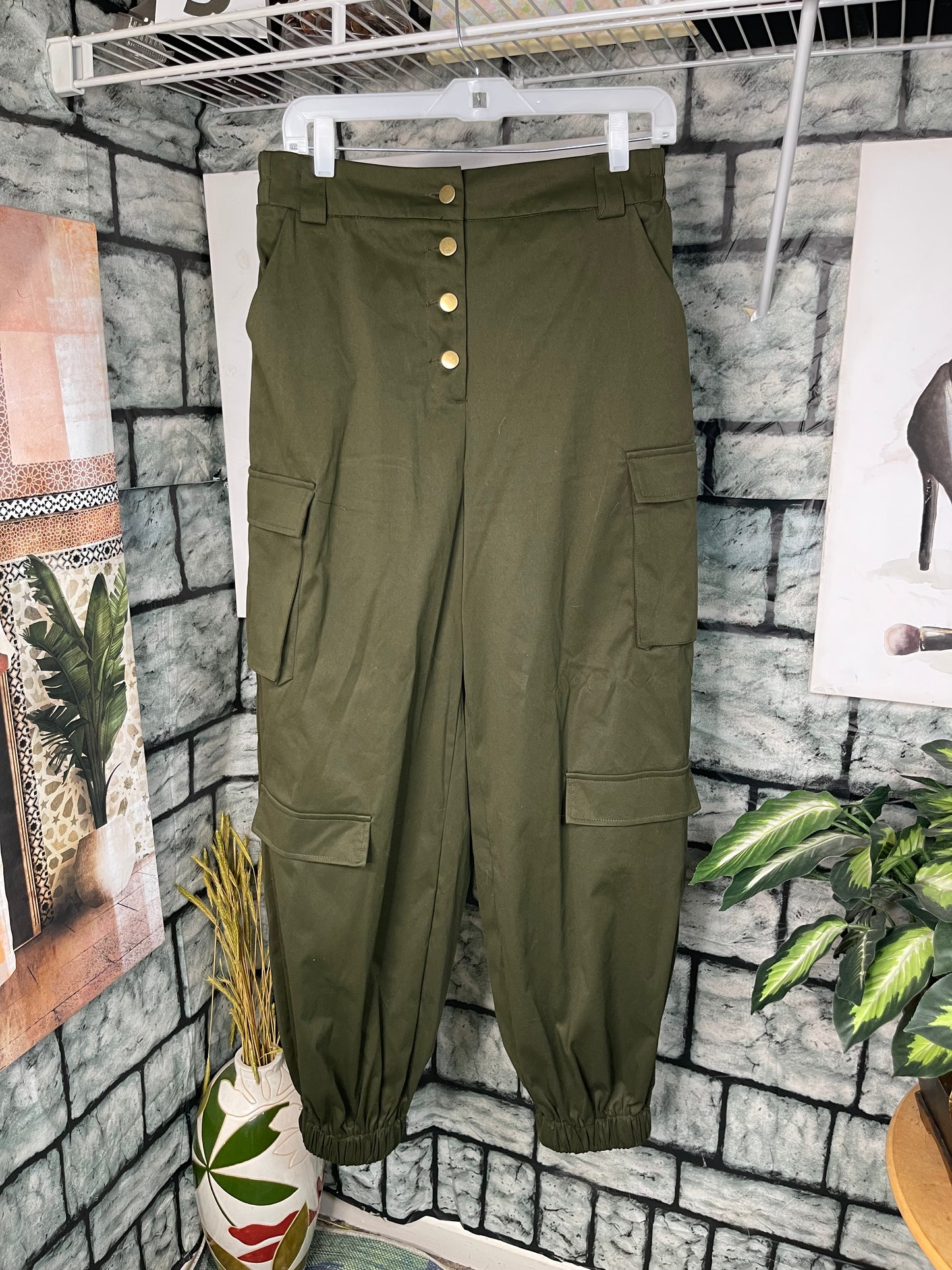 Shein Green Pants Women sz Large
