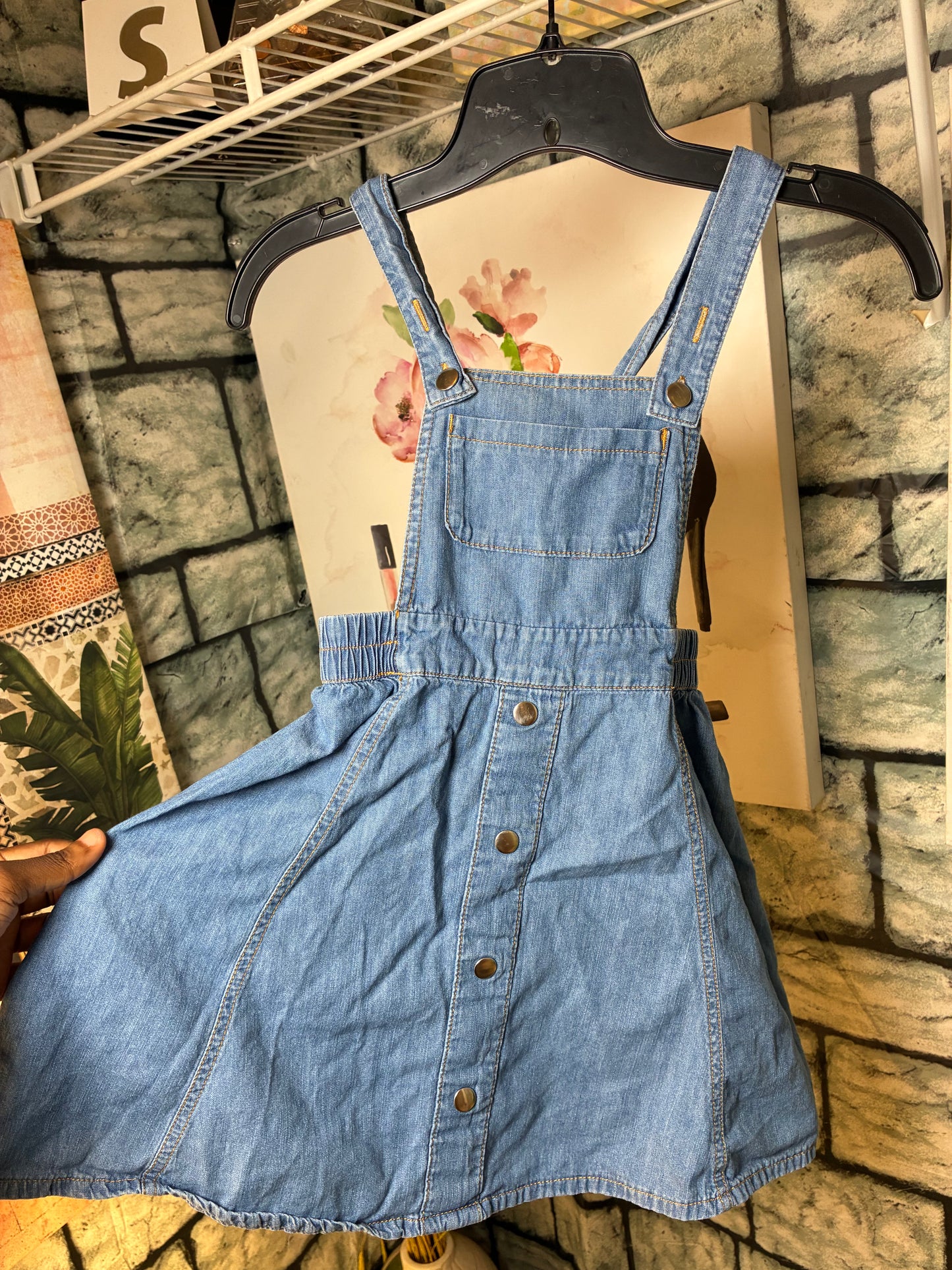Wonder Nation Blue Denim Dress Girls sz 6
