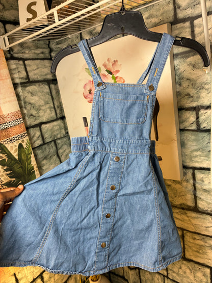 Wonder Nation Blue Denim Dress Girls sz 6