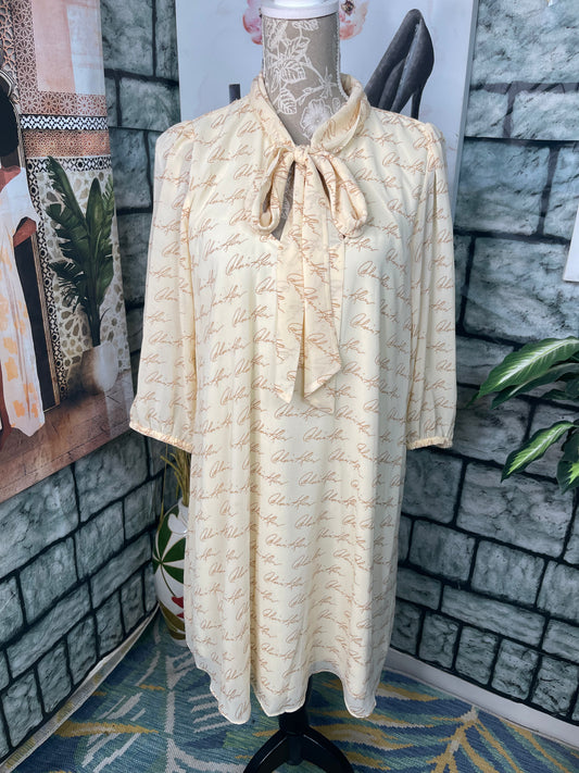 Calvin Klein Tan Brown Dress Women sz 12