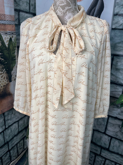Calvin Klein Tan Brown Dress Women sz 12