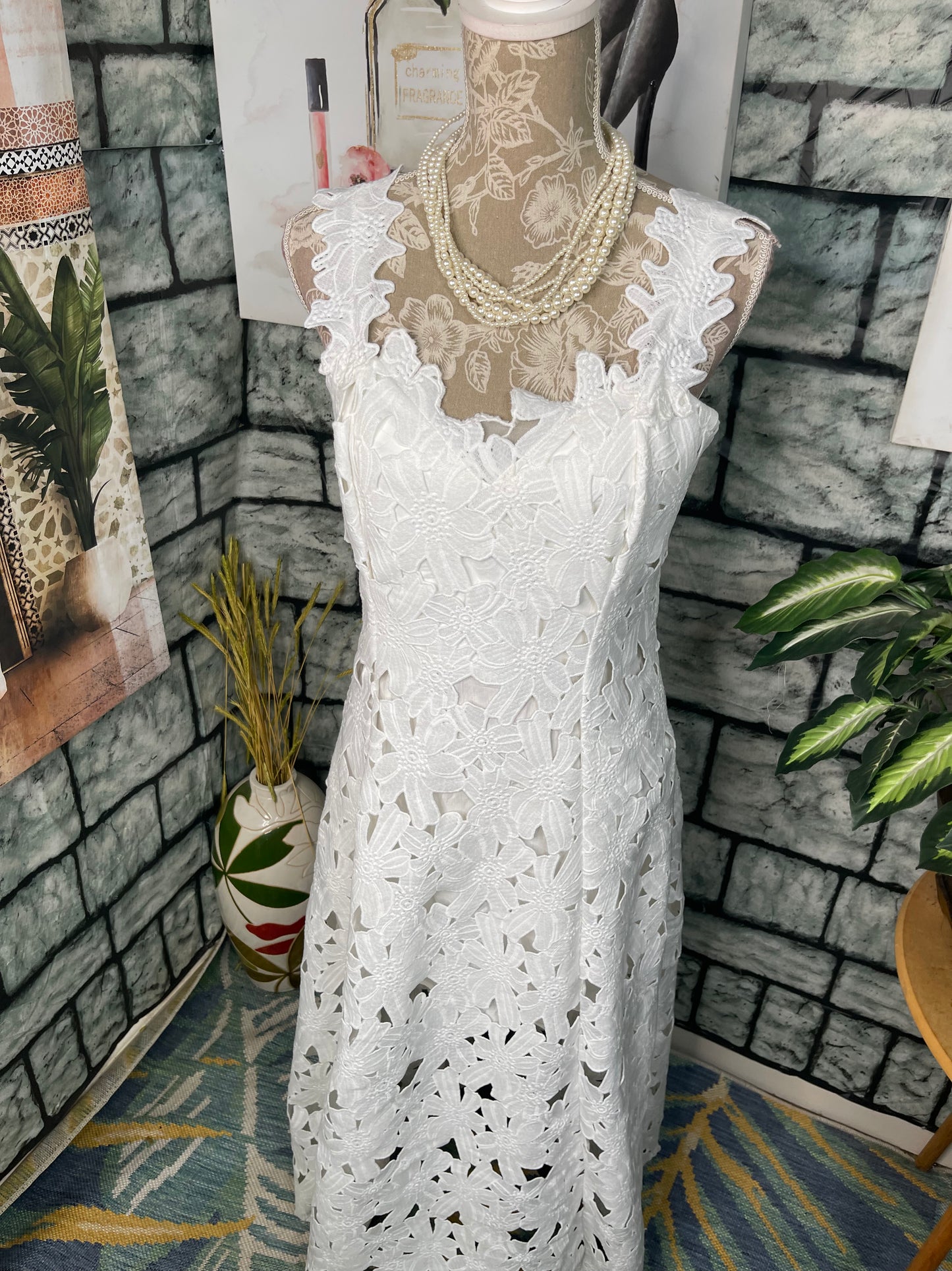 Sundance White Dress Women sz 6