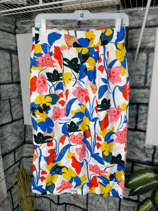 J Crew Colorful Casual Skirt Women sz 6