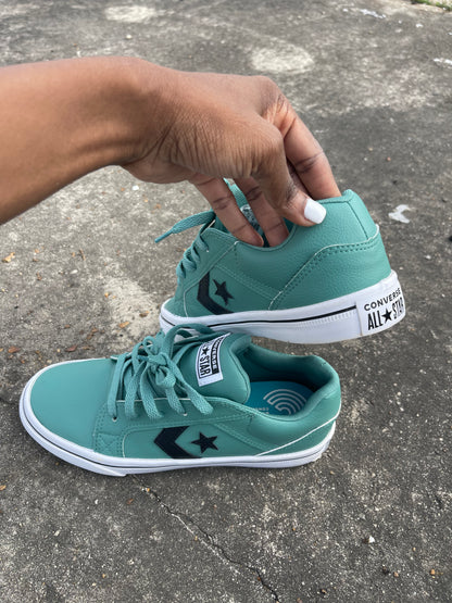 Converse Teal Green Women sz 8.5 , Men sz 7