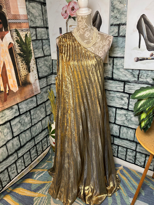Shein Gold Dress Women sz 2XL