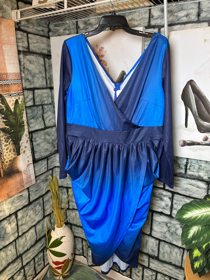 Blue Dress Women sz 2XL