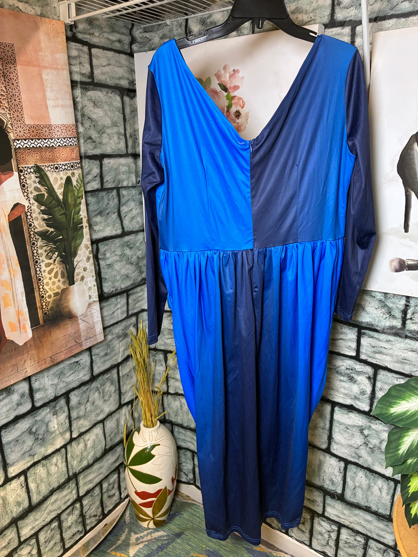 Blue Dress Women sz 2XL