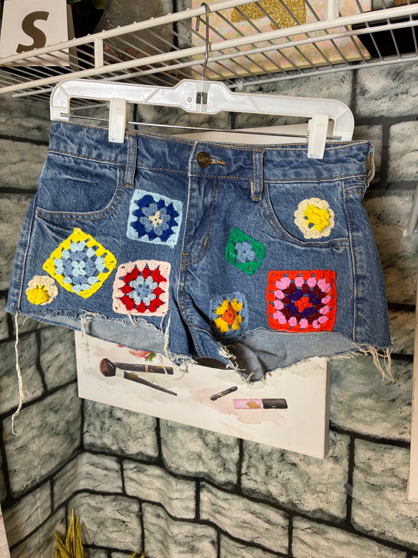 Rue 21 Blue Denim Shorts Women sz 2