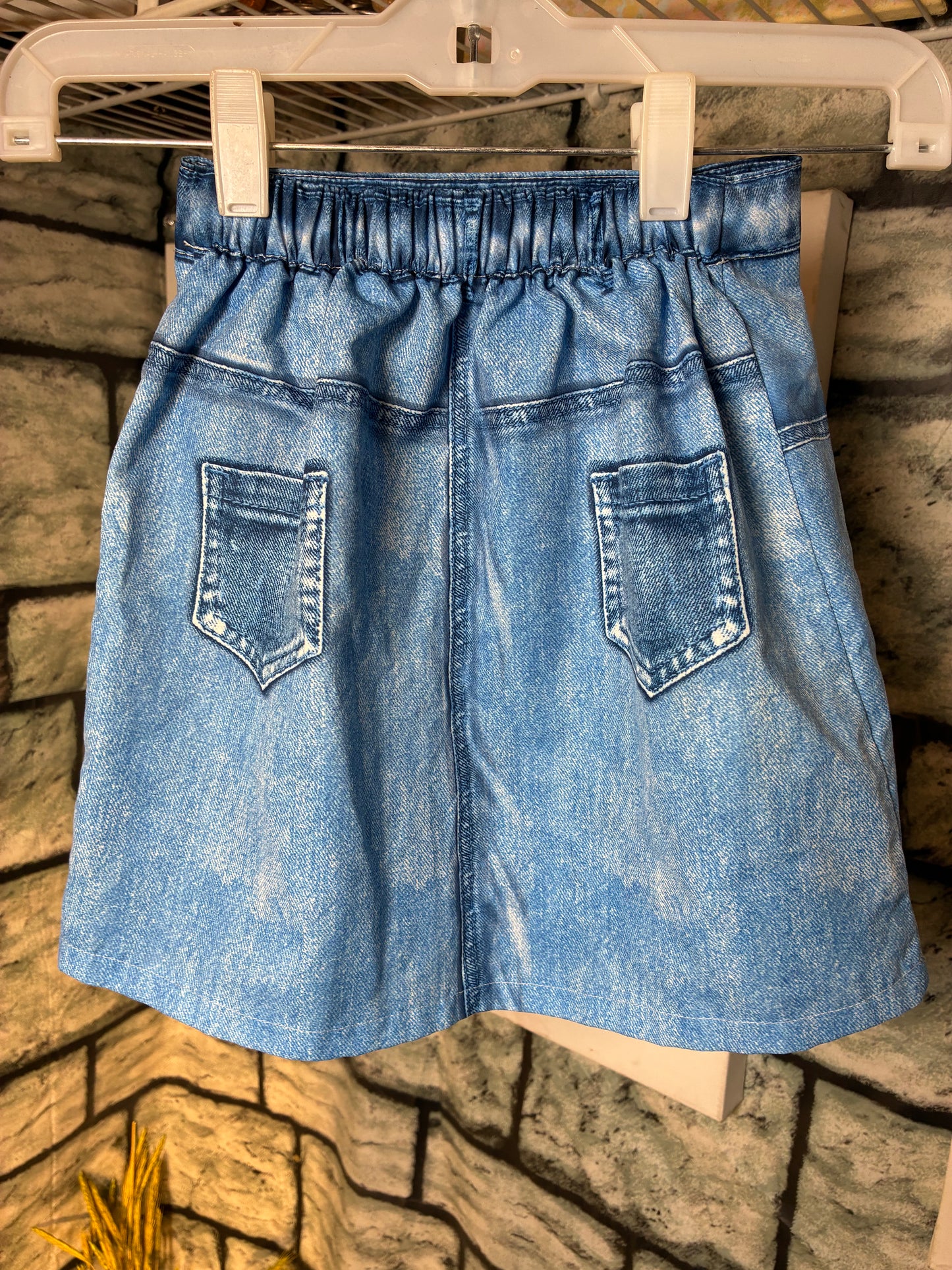 Blue Unicorn Skirt Girls sz 6