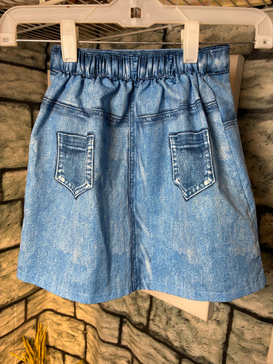 Blue Unicorn Skirt Girls sz 6