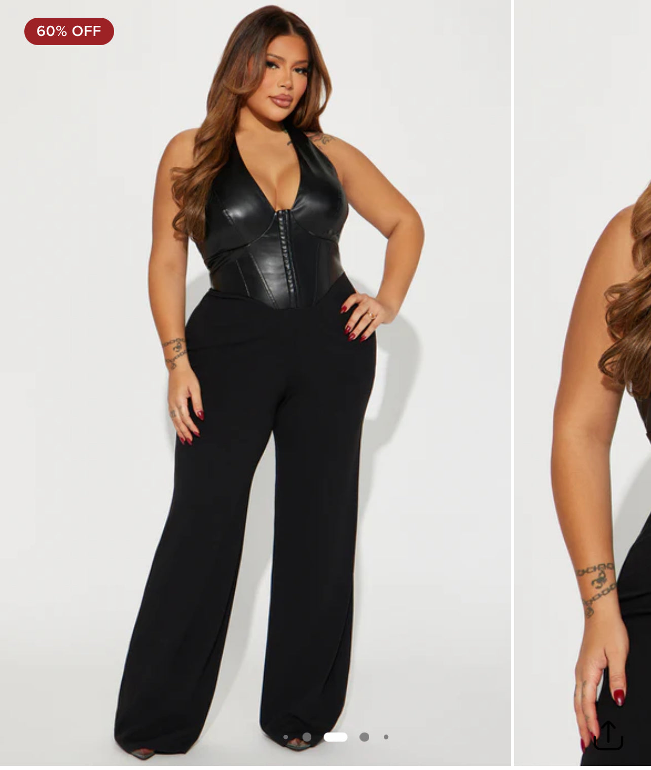 NEW Fashion Nova Black Jumpsuit Women sz 2XL
