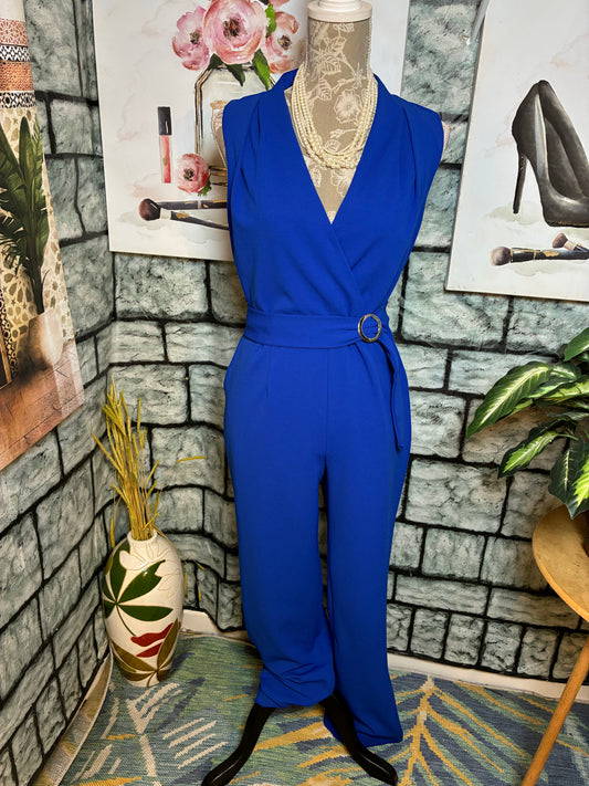 Spense Blue Jumpsuit Women sz 8