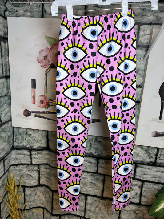 Lola Purple Eyes Tights Girls sz 10