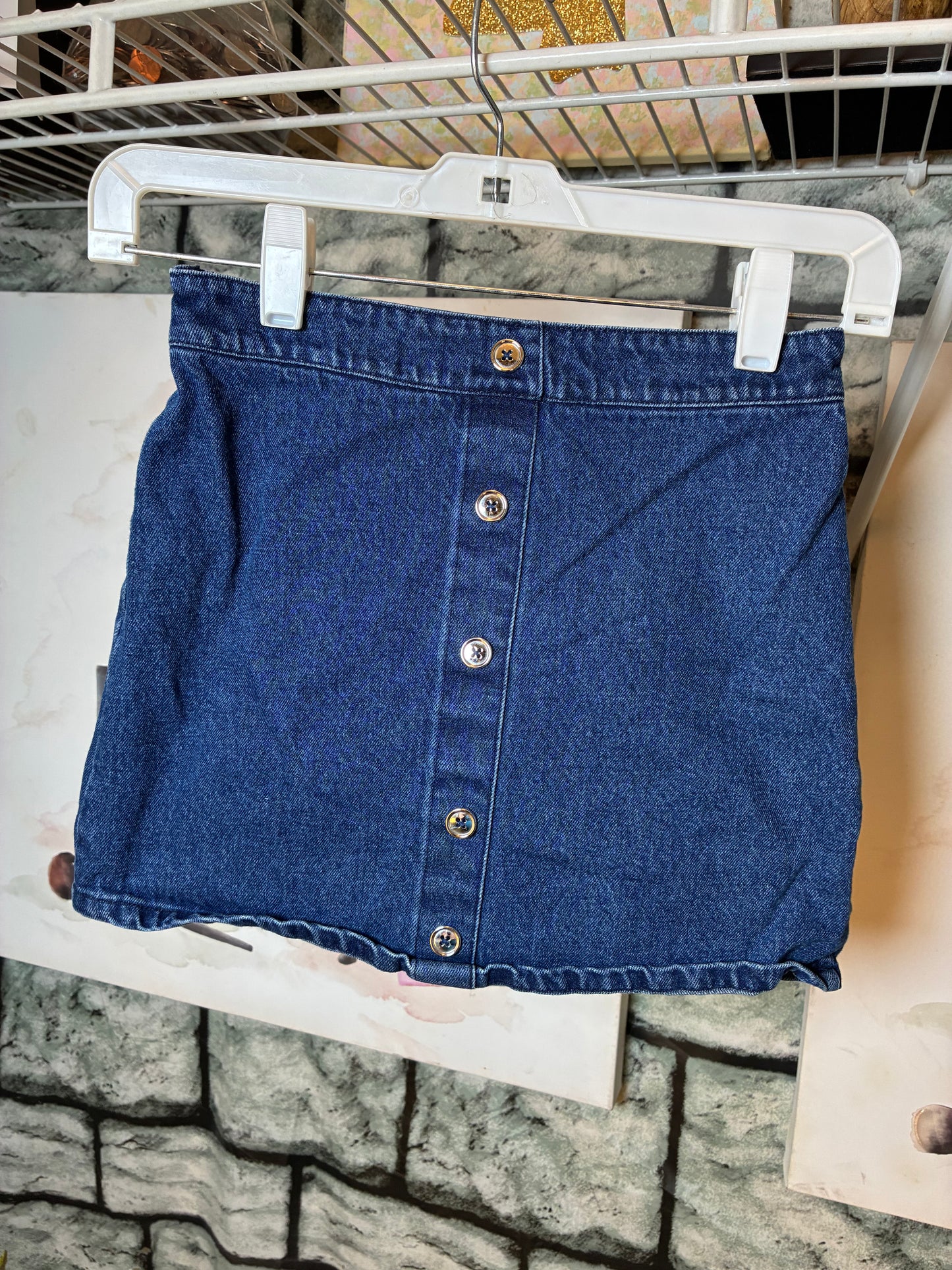 Blue Denim Skirt Girls sz 8