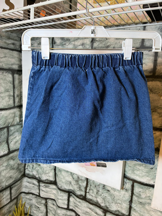 Blue Denim Skirt Girls sz 8
