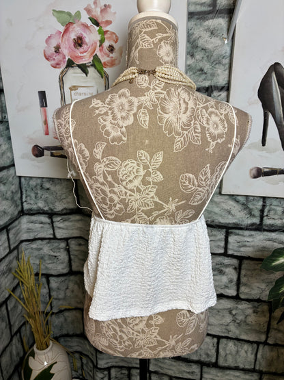 Shein White blouse Women sz Medium