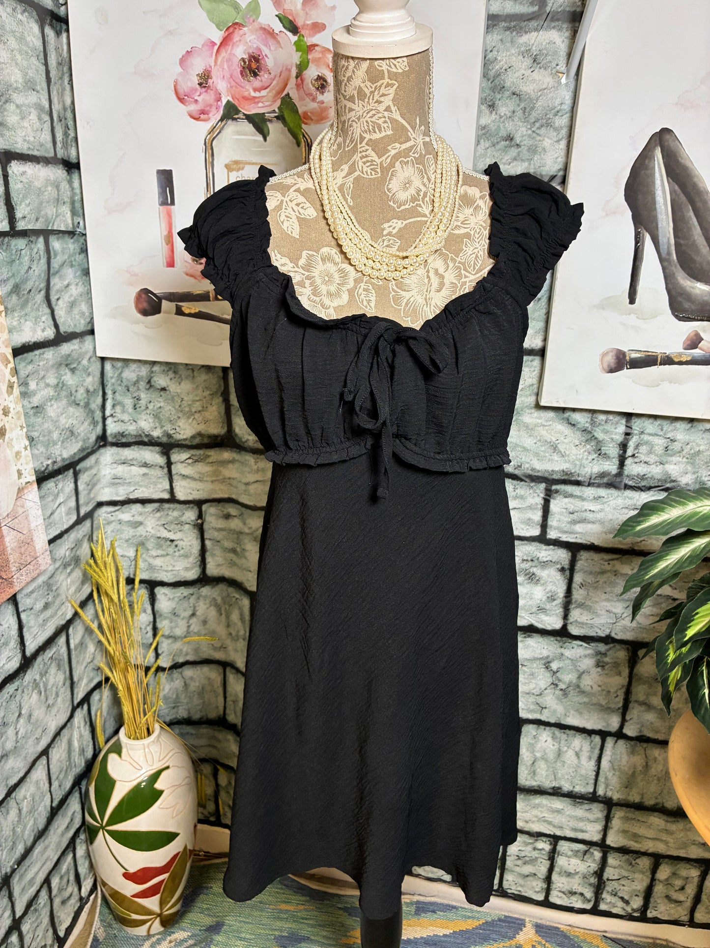 No Boundaries Black Dress Women sz Large