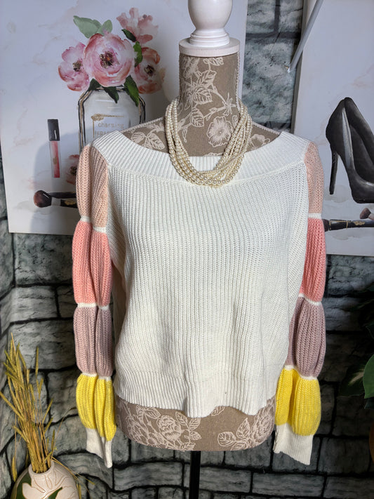 Shein Beige Sweater Women sz Large