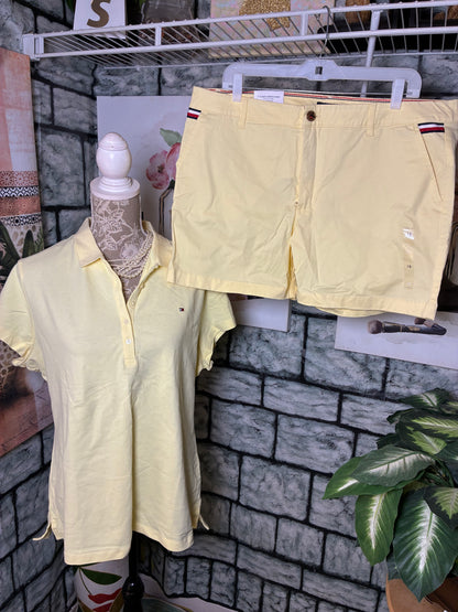 NEW Tommy Hilfiger Yellow Set Women sz 16