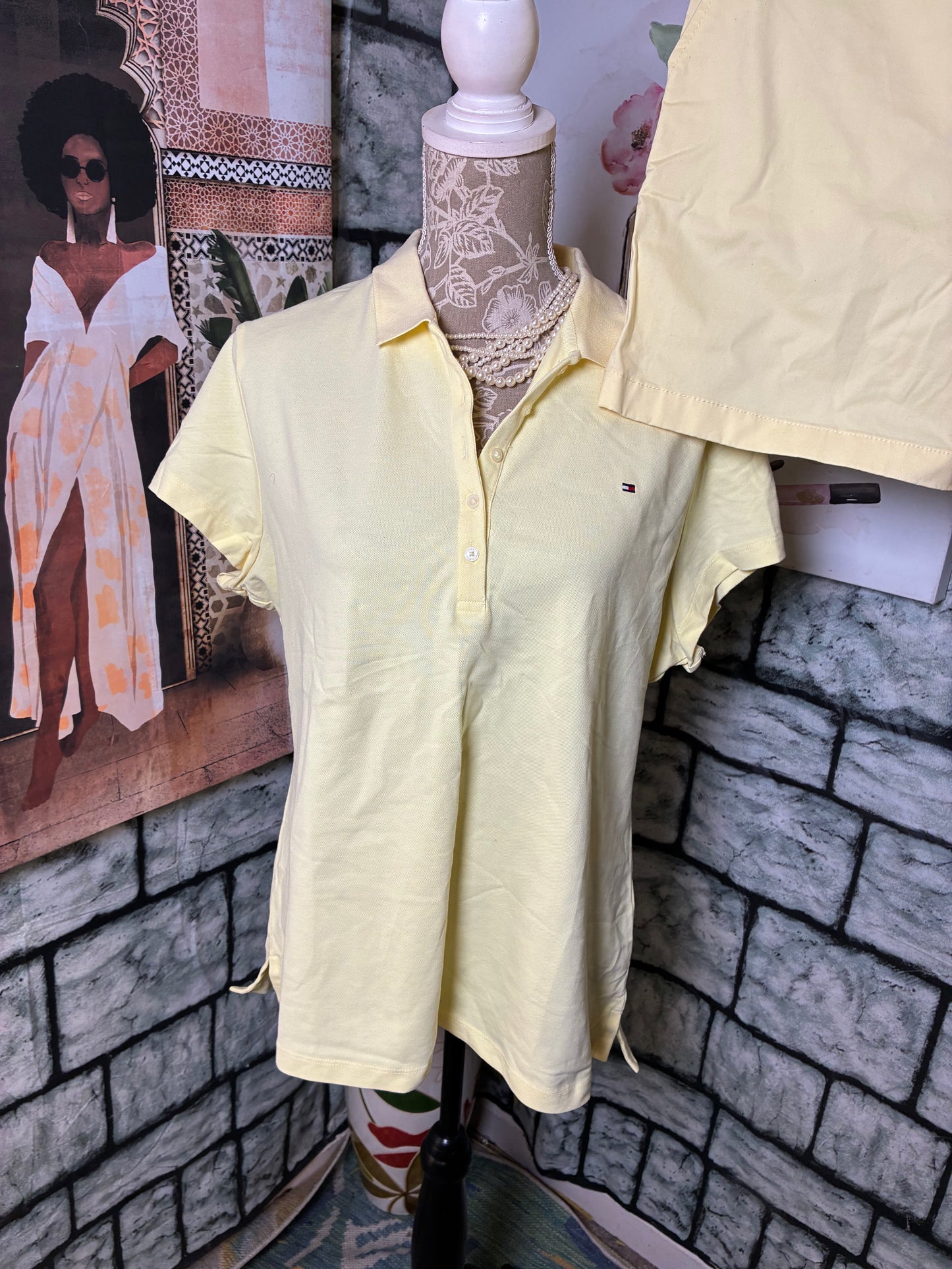 NEW Tommy Hilfiger Yellow Set Women sz 16