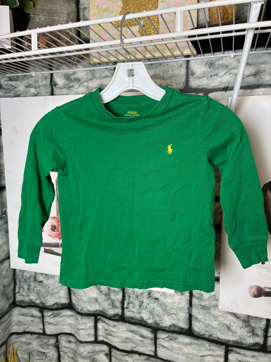 Ralph Lauren Polo Shirt Green Boys sz 4