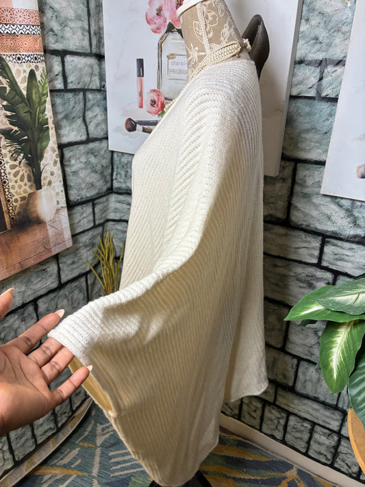 Off White Sweater Cardigan Women sz One Size