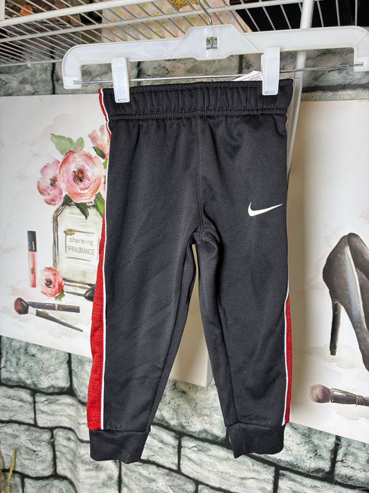 Nike Black Red Pants Boys sz 2/3Y