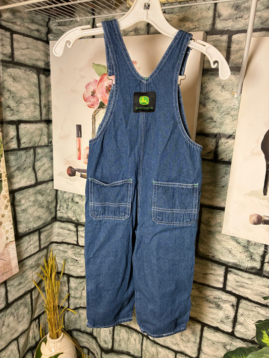 John Deer Blue Denim Coverralls Boys sz 4