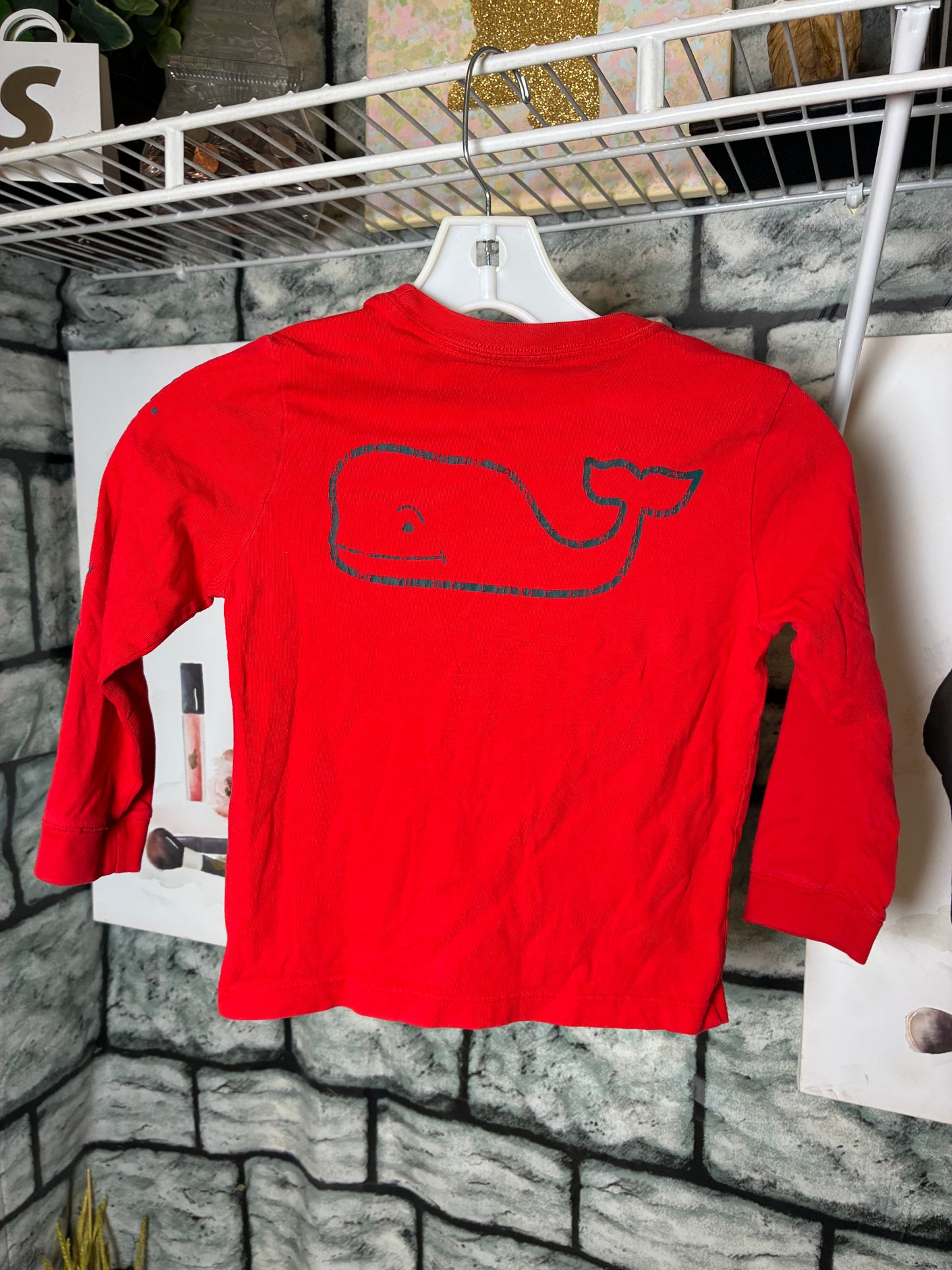 Vineyard Vines Red Shirt Boys sz 4