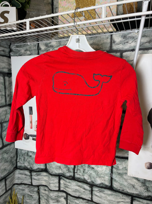 Vineyard Vines Red Shirt Boys sz 4