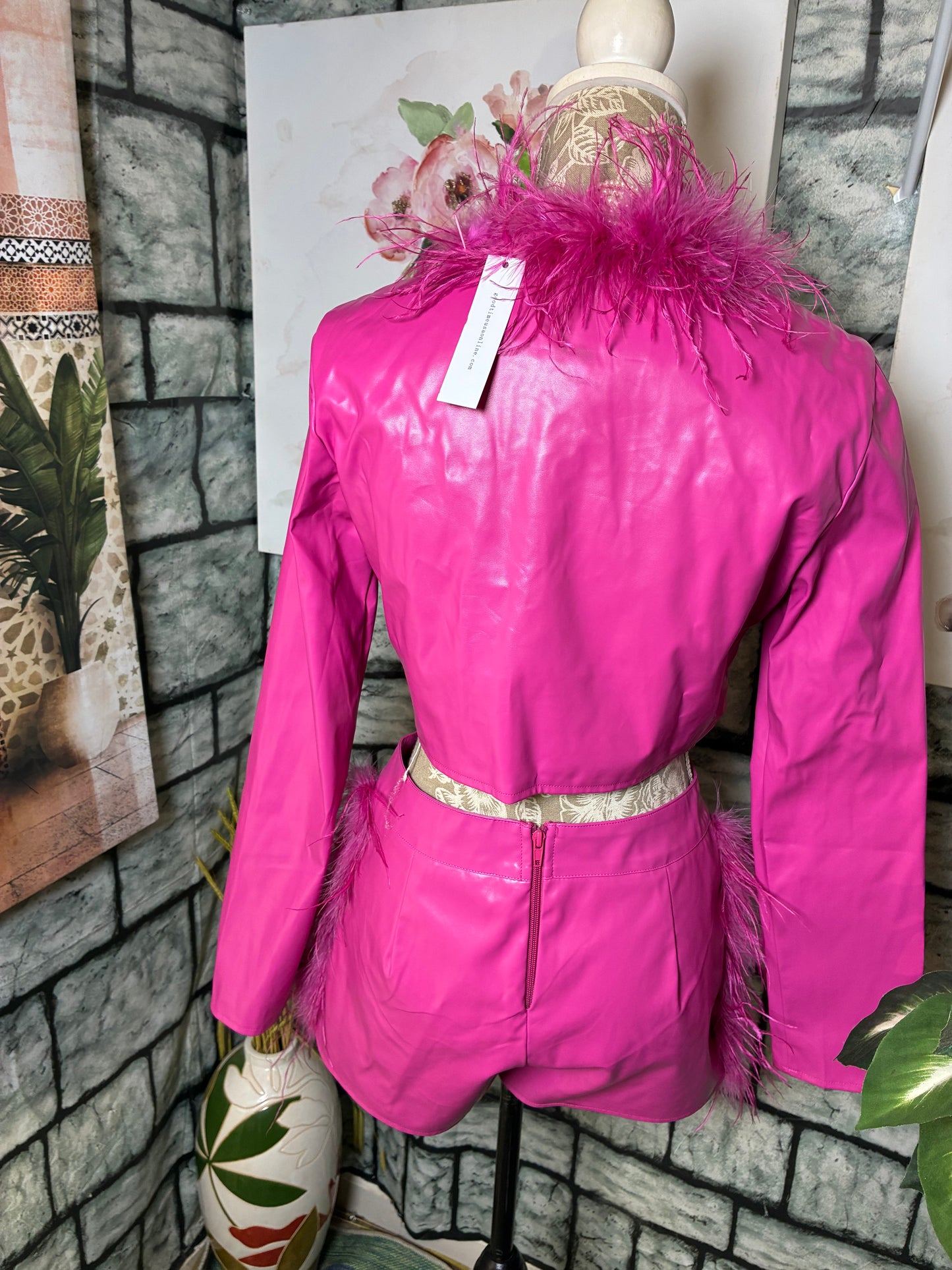 NEW Goodtime USA Pink 2 Piece Set Women sz Medium