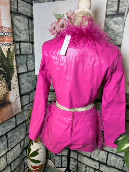 NEW Goodtime USA Pink 2 Piece Set Women sz Medium