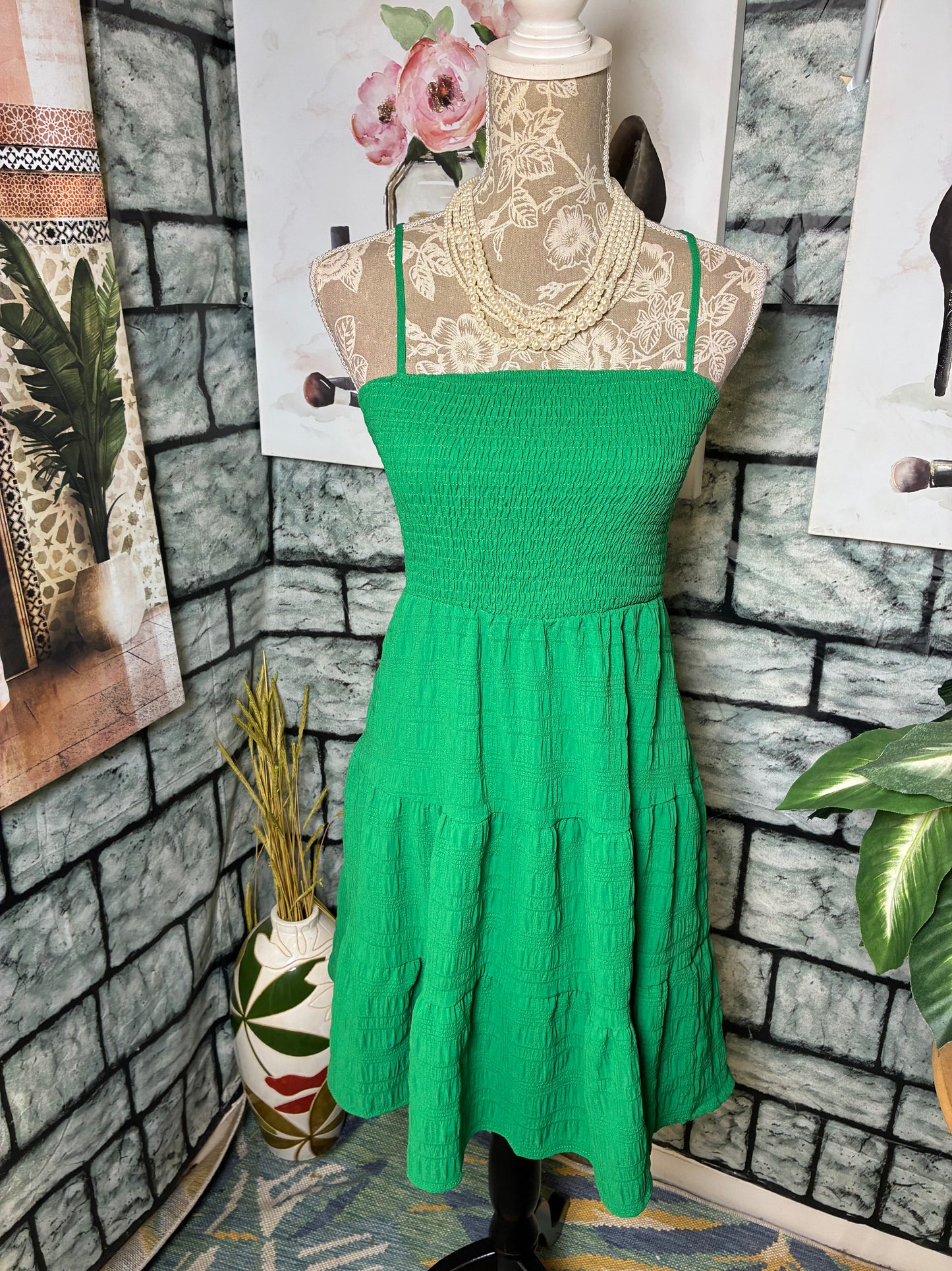 Shein Green Dress Women sz XS