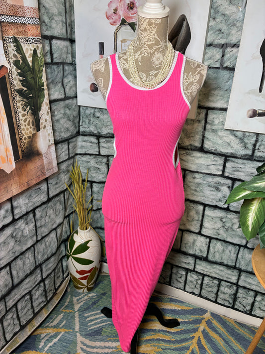 Jolie & Joy Pink Dress Women sz Medium