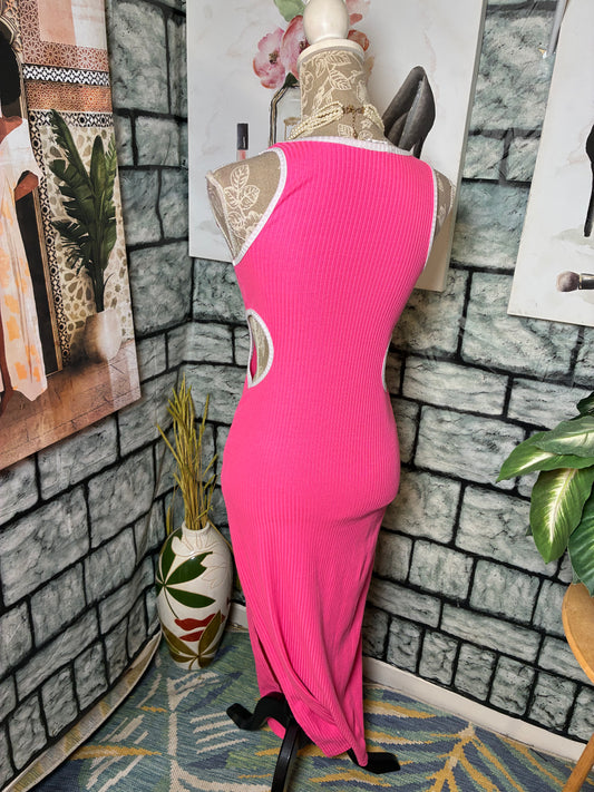 Jolie & Joy Pink Dress Women sz Medium
